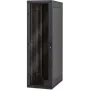 TRITON 19-Inch Floor Standing Cabinet 18U 600x600mm Black Tempered Glass Door 800kg Load Capacity