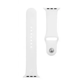 Taktinė Apple silikoninė apyrankė Watch 1/2/3/4/5/6/7/SE 42/44/45mm balta