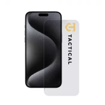 Tactical Glass Shield 2.5D ekrano apsauga, skirta Apple iPhone 15 Pro Max, skaidri