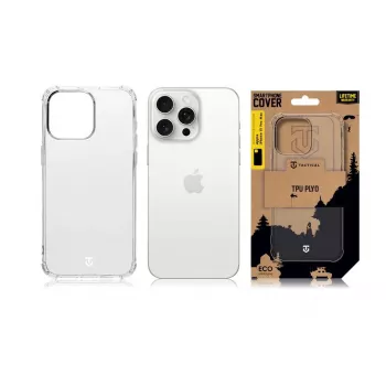Tactical nugarėlės dangtelis TPU Plyo, skirtas iPhone 15 Pro, permatomas