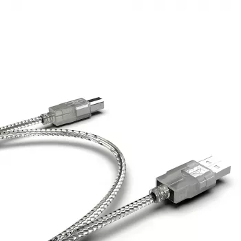 INCA USB 2.0 spausdintuvo kabelis USB-A į USB-B permatomas 1,8 m