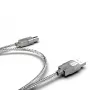 INCA USB 2.0 spausdintuvo kabelis USB-A į USB-B permatomas 1,8 m