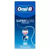 Oral-B Superfloss dantų siūlas, 50 iš anksto supjaustytų siūlų