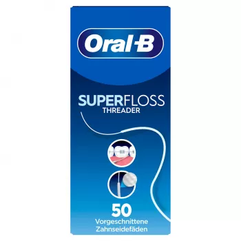 Oral-B Superfloss dantų siūlas, 50 iš anksto supjaustytų siūlų