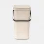 Brabantia Sort & Go šiukšlių dėžė Soft Beige 12 L (251726)