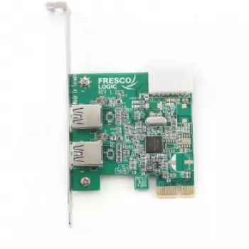 Gembird UPC-30-2P USB 3.2 Gen 1 PCI Express x1 adapterio kortelė su 2 USB-A prievadais