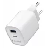 Gembird TA-UC-1A1C-PD45-01-W 45W USB-C PD sieninis įkroviklis baltas