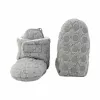 Lodger Fleece Drizzle Baby Booties su neslystančiu padu, pilki, 6-12 mėn.