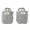 Lodger Fleece Drizzle Baby Booties su neslystančiu padu, pilki, 6-12 mėn.