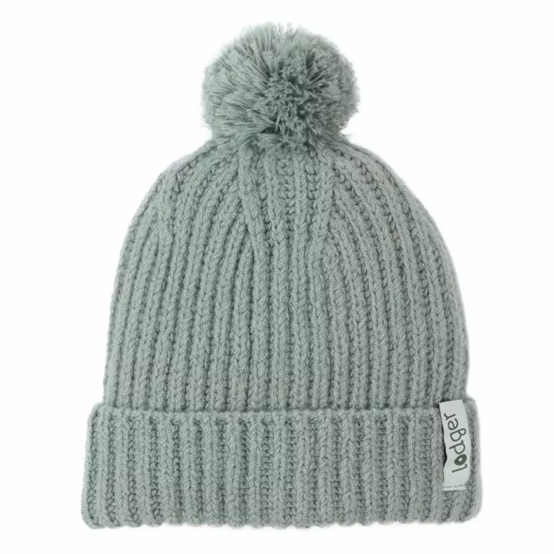 Lodger 100% Merino Wool Beanie Hat Mint Silk 6-12 Months