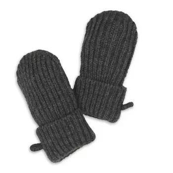 Lodger Baby Gloves 100% Merino Wool Graphite Pigeon 0-12m