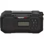 PerfectPro E-100 avarinis radijas su saulės baterija, rankine sukama dinama, LED žibintuvėliu, power bank, AM/FM, IPX3