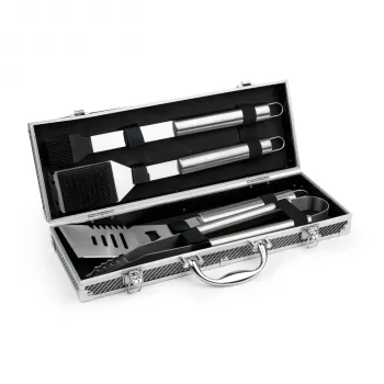 Leopold Vienna 4 dalių BBQ įrankių rinkinys aliumininiame dėkle LV311000