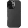 Decoded Leather Backcover, skirta Apple iPhone 16 – juoda