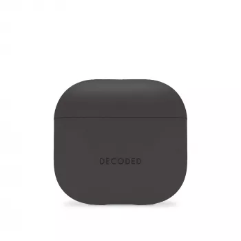 Decoded Silicone Aircase apsauginis dėklas, skirtas Apple AirPods 4 kartos (anglies spalvos)