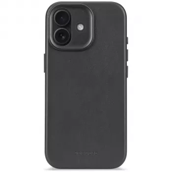 Decoded Leather Backcover, skirta Apple iPhone 17, juoda