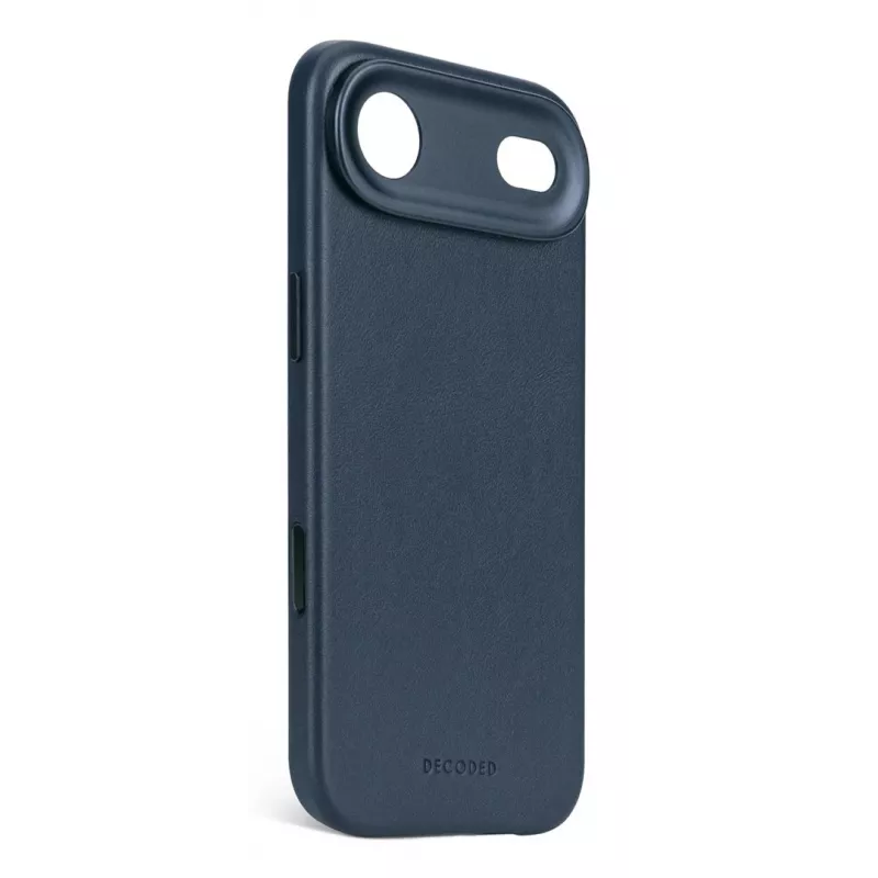 Decoded Leather Backcover, skirta iPhone 17 Air su MagSafe – Navy Shadow