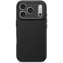 Decoded AntiMicrobial Silicone Back Cover, skirta iPhone 17 Pro su MagSafe (Phantom Black)
