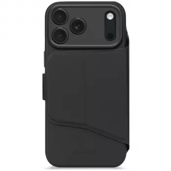 Decoded Silicone Detachable Wallet Case, skirta Apple iPhone 17 Pro Max - juoda