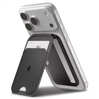 SPIGEN S314-2 Slim Fold Tripod MagSafe Universal Magnetic Card Holder Black