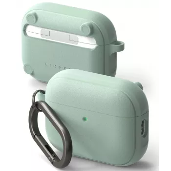 Ringke Onyx Magnetic dėklas Apple AirPods Pro 3, suderinamas su MagSafe, su karabinu, mėtų spalvos