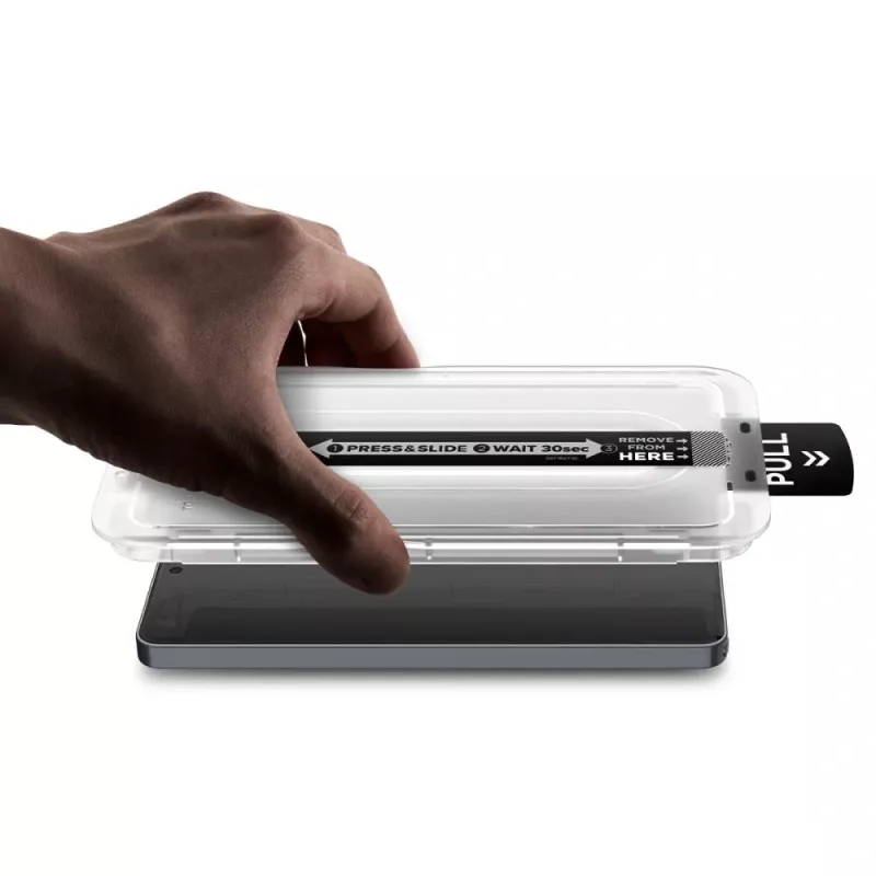 Spigen Glas.TR EZ Fit Pro AC Anti-Reflection grūdinto stiklo ekrano apsauga, skirta Samsung Galaxy S26 Ultra, permatoma – 2 vnt. pakuotė