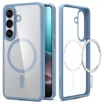Spigen Ultra Hybrid Mag MagSafe dėklas, skirtas Samsung Galaxy S26+ - Crystal Clear Blue