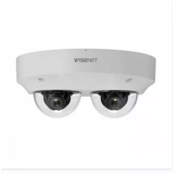 HANWHA VISION PNM-C7083RVD Tinklinė daugiakryptė IR kupolinė kamera, 2x 2MP, 3-6mm, WDR 150dB, IP66, IK10, PoE+