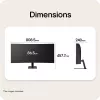 LG 34U601B-B.AEUQ 34 colių UltraWide WQHD 1800R lenktas IPS monitorius, 120Hz, HDR10, AMD FreeSync Premium