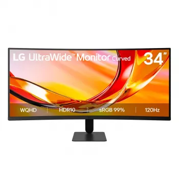 LG 34U601B-B.AEUQ 34 colių UltraWide WQHD 1800R lenktas IPS monitorius, 120Hz, HDR10, AMD FreeSync Premium