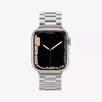 Spigen Modern Fit Link Bracelet, skirtas Apple Watch 42/44/45/49mm - sidabrinis