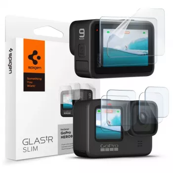 Spigen Glas.TR Slim + Film 2-Set Screen & Lens Protector Kit, skirtas GoPro Hero 12/11/10/9 (2 rinkiniai)