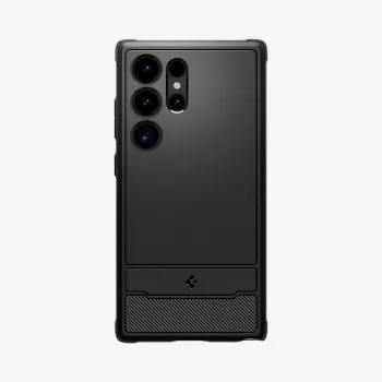 Spigen Rugged Armor dėklas, skirtas Samsung Galaxy S24 Ultra - matinė juoda