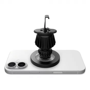 SPIGEN MFT13 Magnetic MagSafe prietaisų skydelio ir ventiliacijos angos laikiklis automobiliui, sidabrinis