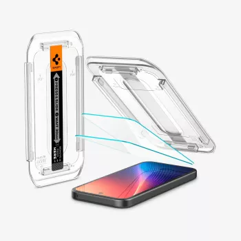 Spigen Glas.tR EZ Fit 2 vnt. ekrano apsauga, skirta Google Pixel 9a, skaidri