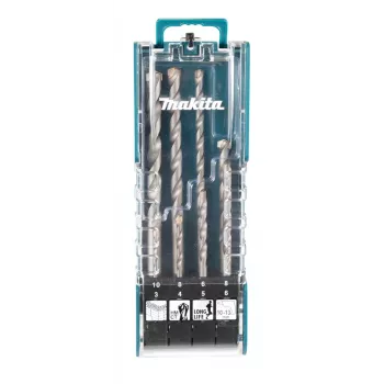 Makita E-15861 SDS-Plus gręžtuvų plaktukinių grąžtų rinkinys, 8 vnt., su kietlydinio antgaliais