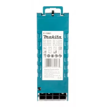 Makita E-15861 SDS-Plus gręžtuvų plaktukinių grąžtų rinkinys, 8 vnt., su kietlydinio antgaliais