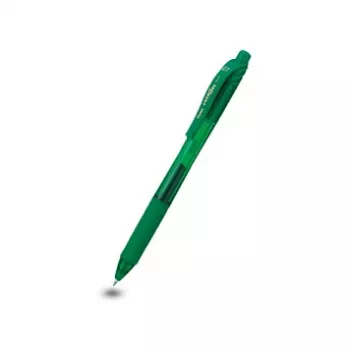 Pentel EnerGel X įtraukiamas gelinis rašiklis – žalias rašalas – 0,7 mm vidutinis antgalis – plastikinis korpusas – tinkantis abiem rankoms