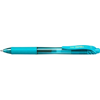 Pentel EnerGel X įtraukiamas gelinis rašiklis - Turkio - 0,7 mm - Vidutinis antgalis - Tinkamas abiem rankoms