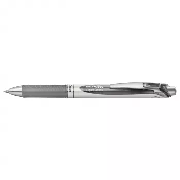 Pentel EnerGel BL77-NX ištraukiamas gelinis rašiklis - pilkas rašalas - 0,7 mm - papildomas