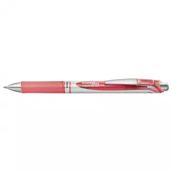 Pentel EnerGel BL77 įtraukiamas gelinis rašiklis - Rožinis - Koralinis - Sidabrinis - Apvalus - 0,7 mm - Vandens pagrindo rašalas