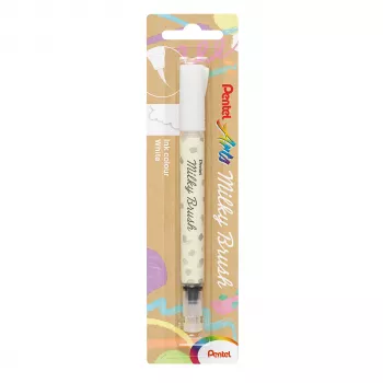 Pentel Milky Brush rašiklis, baltas