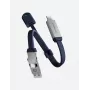 ENERGEA Sheath Key 2-in-1 USB-C į USB-C/USB-A laidas 15cm mėlynas 60W 480Mbps