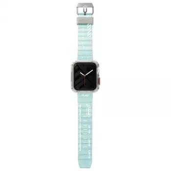 Skinarma Shokku Apple Watch dirželis 45/44/42mm mėlynas