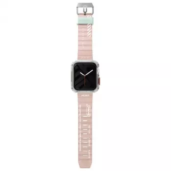 Skinarma Shokku Apple Watch dirželis 45/44/42mm šviesiai rožinis