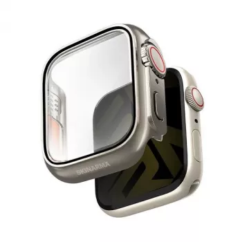 Skinarma Gado Pro dėklas, skirtas Apple Watch 44 mm, Titanium