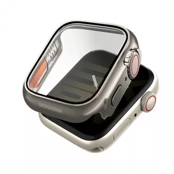 Skinarma Gado Pro dėklas, skirtas Apple Watch 44 mm, Titanium