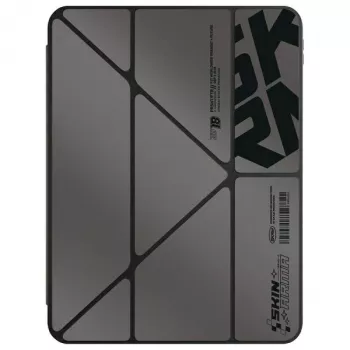 Skinarma Kira Kobai Folio Case, skirta iPad Pro 11 colių M4 2024 / M5 2025, Gunmetal