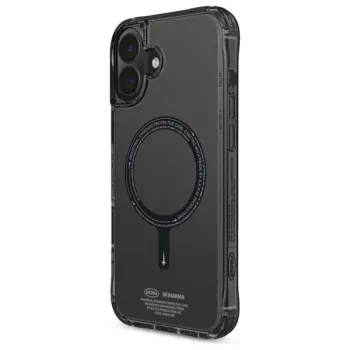 SKINARMA Saido dėklas, skirtas Apple iPhone 16 6.1 colio, su magnetiniu įkrovimu, juodas