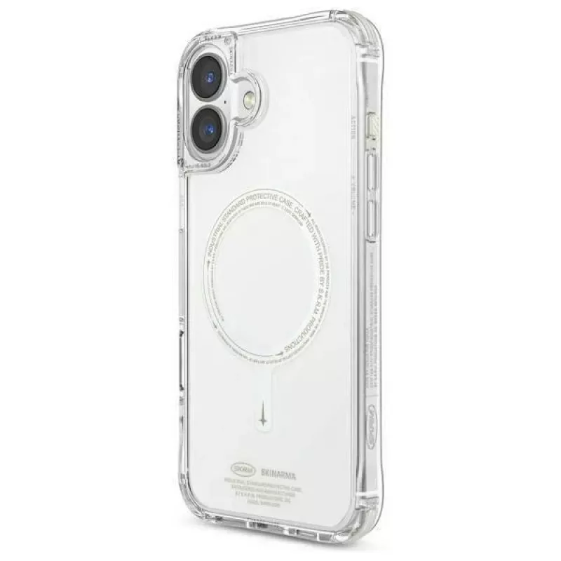 SKINARMA Saido Dėklas, skirtas iPhone 16 6,1 colio, magnetinis įkrovimas, žalias (Niteglow)